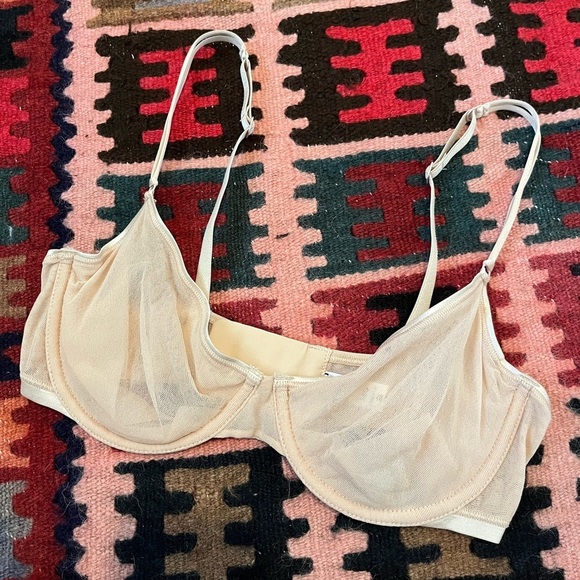 Cosabella Soire Confidence Molded Underwire sheer mesh bra 34C Mandorla Cinque - Picture 5 of 9